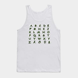 German alphabet. Letters. Back to school soon. Teaching children. Younger students. Tank Top